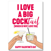 I Love A Big Cocktail Card